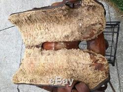 16 Vintage Buckstitched Western Horse Saddle