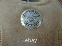 16 WESTERN STAR Roughout Training Work Trail SaddleFQHBStainless Dee's27#'s