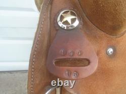 16 WESTERN STAR Roughout Training Work Trail SaddleFQHBStainless Dee's27#'s