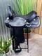 16 Wintec Western Horse Saddle Semi Bar Light Weight Black Clean