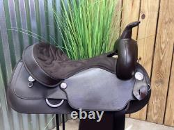 16 WINTEC Western Horse Saddle Semi Bar Light Weight Brown CLEAN