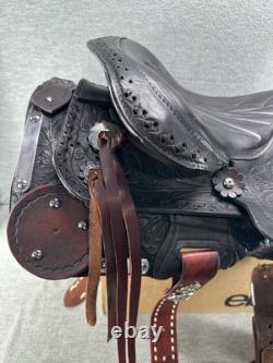 16 Western Barrel or Trail Saddle Deep Seat Good Condition