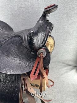 16 Western Barrel or Trail Saddle Deep Seat Good Condition