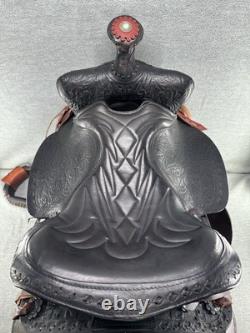 16 Western Barrel or Trail Saddle Deep Seat Good Condition