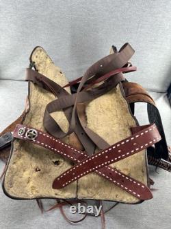 16 Western Barrel or Trail Saddle Deep Seat Good Condition
