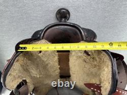 16 Western Barrel or Trail Saddle Deep Seat Good Condition