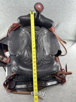 16 Western Barrel or Trail Saddle Deep Seat Good Condition