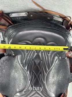 16 Western Barrel or Trail Saddle Deep Seat Good Condition