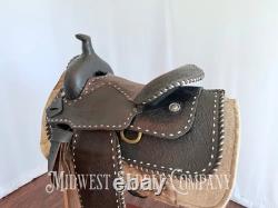 16 Western Buckstitch Ranch Saddle, Floral Tooling