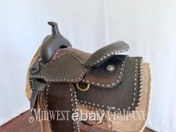 16 Western Buckstitch Ranch Saddle, Floral Tooling