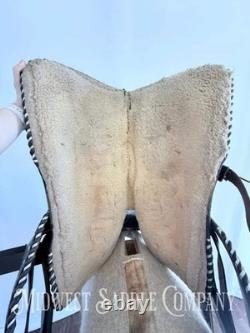 16 Western Buckstitch Ranch Saddle, Floral Tooling