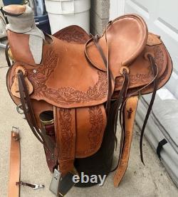 16 Western Saddle Made by John Gray of Gray's Custom Saddlery