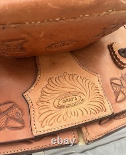 16 Western Saddle Made by John Gray of Gray's Custom Saddlery