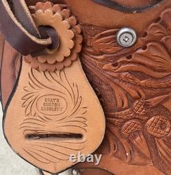 16 Western Saddle Made by John Gray of Gray's Custom Saddlery