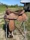 16 Western Trail/pleasure Saddle Withbasket Tooled Two-tone Leather