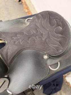 16 Wintec Western Trail Saddle Black Lightweight Synthetic Model WC 013900