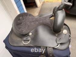 16 Wintec Western Trail Saddle Black Lightweight Synthetic Model WC 013900