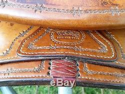 16'' Woods Western Saddle in EUC w New Breastplate, Robart Bit, Used Headstall