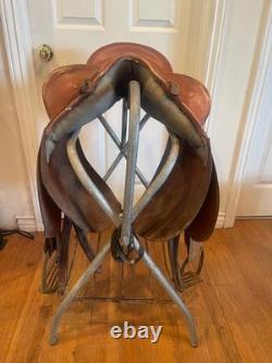 16 hornless Australian saddle withWestern matching leather cinch