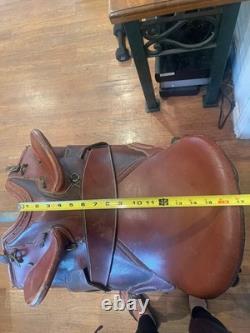 16 hornless Australian saddle withWestern matching leather cinch