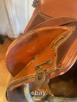 16 hornless Australian saddle withWestern matching leather cinch