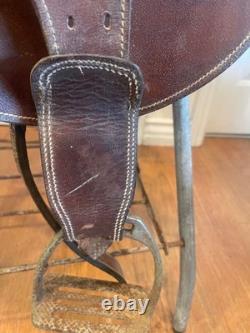 16 hornless Australian saddle withWestern matching leather cinch