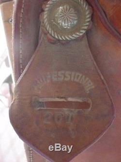 16 inch roping saddle with padded seat
