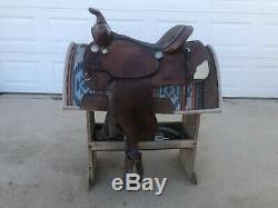 16 inch used Simco all around western saddle. In good condition