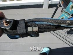 16''king series #176 QH BARS Blue Western leather & cordura Trail saddle USA
