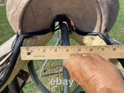 16 light rough out Western training saddle withsuede seat NWOT