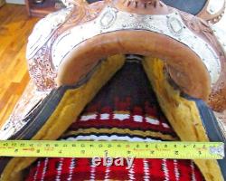 16 western silver show saddle