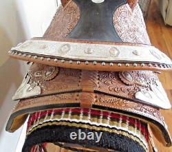 16 western silver show saddle