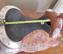 16 western silver show saddle