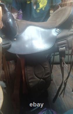 17 #176 BigHorn Cordura & Leather Western Horse Trail Saddle