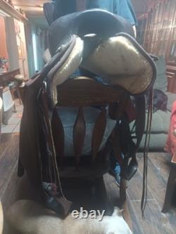17 #176 BigHorn Cordura & Leather Western Horse Trail Saddle