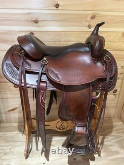 17.5 Big Horn Draft Western Saddle Model 1683 (Extra-Wide)