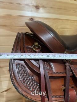 17.5 Big Horn Draft Western Saddle Model 1683 (Extra-Wide)