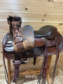 17.5 Big Horn Draft Western Saddle Model 1683 (Extra-Wide)