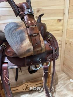 17.5 Big Horn Draft Western Saddle Model 1683 (Extra-Wide)