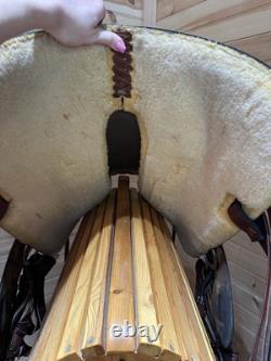 17.5 Big Horn Draft Western Saddle Model 1683 (Extra-Wide)