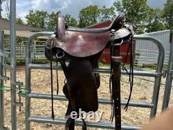 17.5 Rocking R Horse Gaited Western Saddle With Flex Panels Preowned