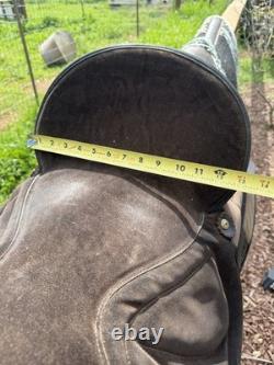 17'' 508 Brown Big horn Western trail saddle Set Extra Wide BARS- Extras Incl