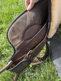 17'' 508 Brown Big horn Western trail saddle Set Extra Wide BARS- Extras Incl