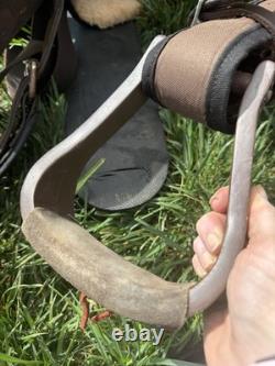 17'' 508 Brown Big horn Western trail saddle Set Extra Wide BARS- Extras Incl