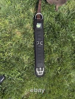 17'' 508 Brown Big horn Western trail saddle Set Extra Wide BARS- Extras Incl