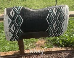 17'' 508 Brown Big horn Western trail saddle Set Extra Wide BARS- Extras Incl