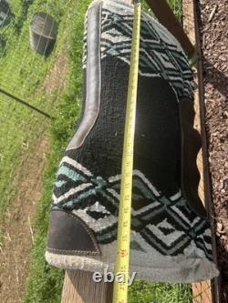 17'' 508 Brown Big horn Western trail saddle Set Extra Wide BARS- Extras Incl