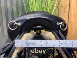 17 ABETTA Black Western Horse ENDURANCE Saddle Light Weight