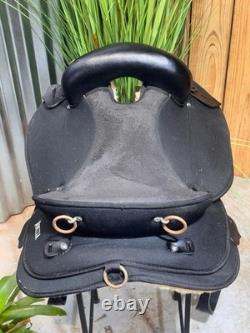 17 ABETTA Black Western Horse ENDURANCE Saddle Light Weight
