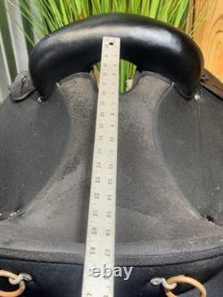 17 ABETTA Black Western Horse ENDURANCE Saddle Light Weight